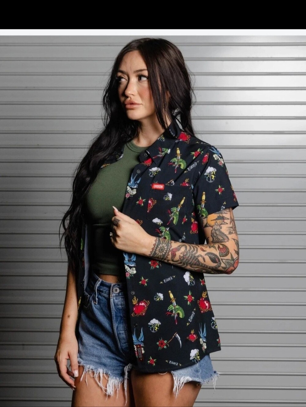 Dixxon Flannel Company Women's The Flasher Party Shirt Sz Med
